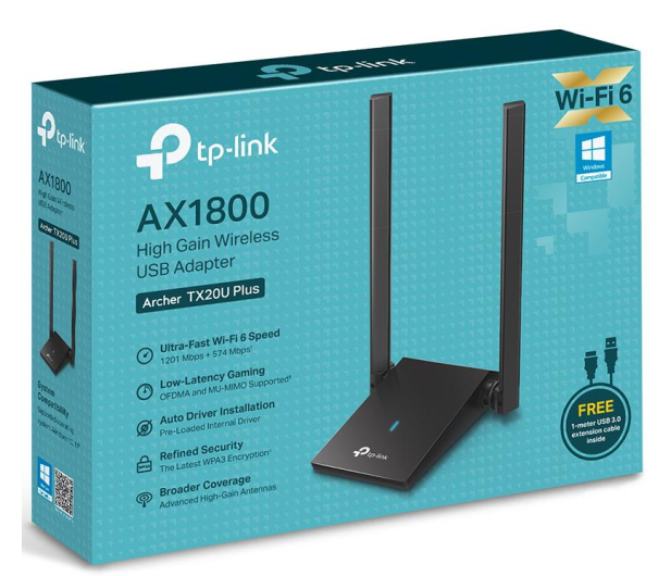 TP-LINK Archer TX20U Plus USB AX1800 - 1109860 - zdjęcie 4